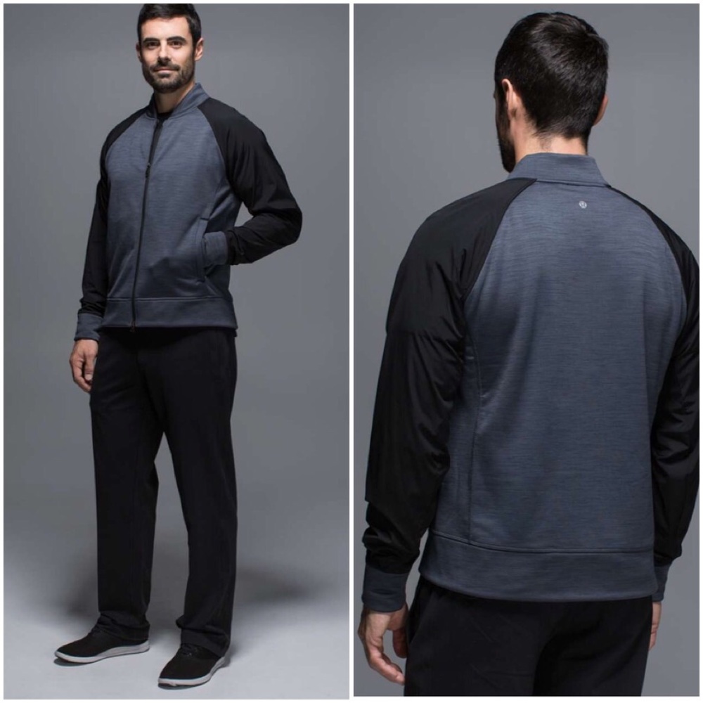 Lululemon Revolution Bomber Jacket Grey Black S